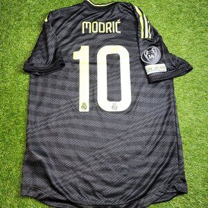 Modric Real Madrid 2022 2023 Third UEFA PLAYER ISSUE Soccer Jersey Shirt L